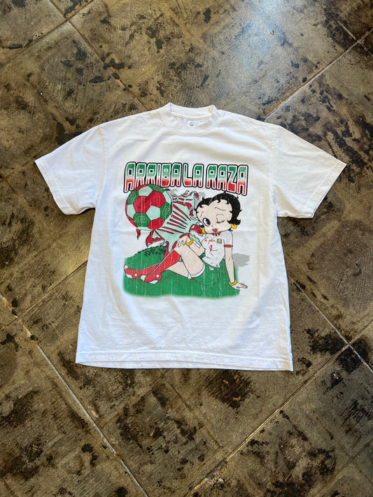 Arriba La Raza T Betty Boop White
