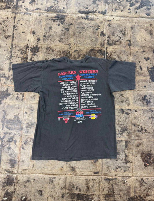 VINTAGE 1991 NBA FINALS LAKERS VS BULLS TEE
