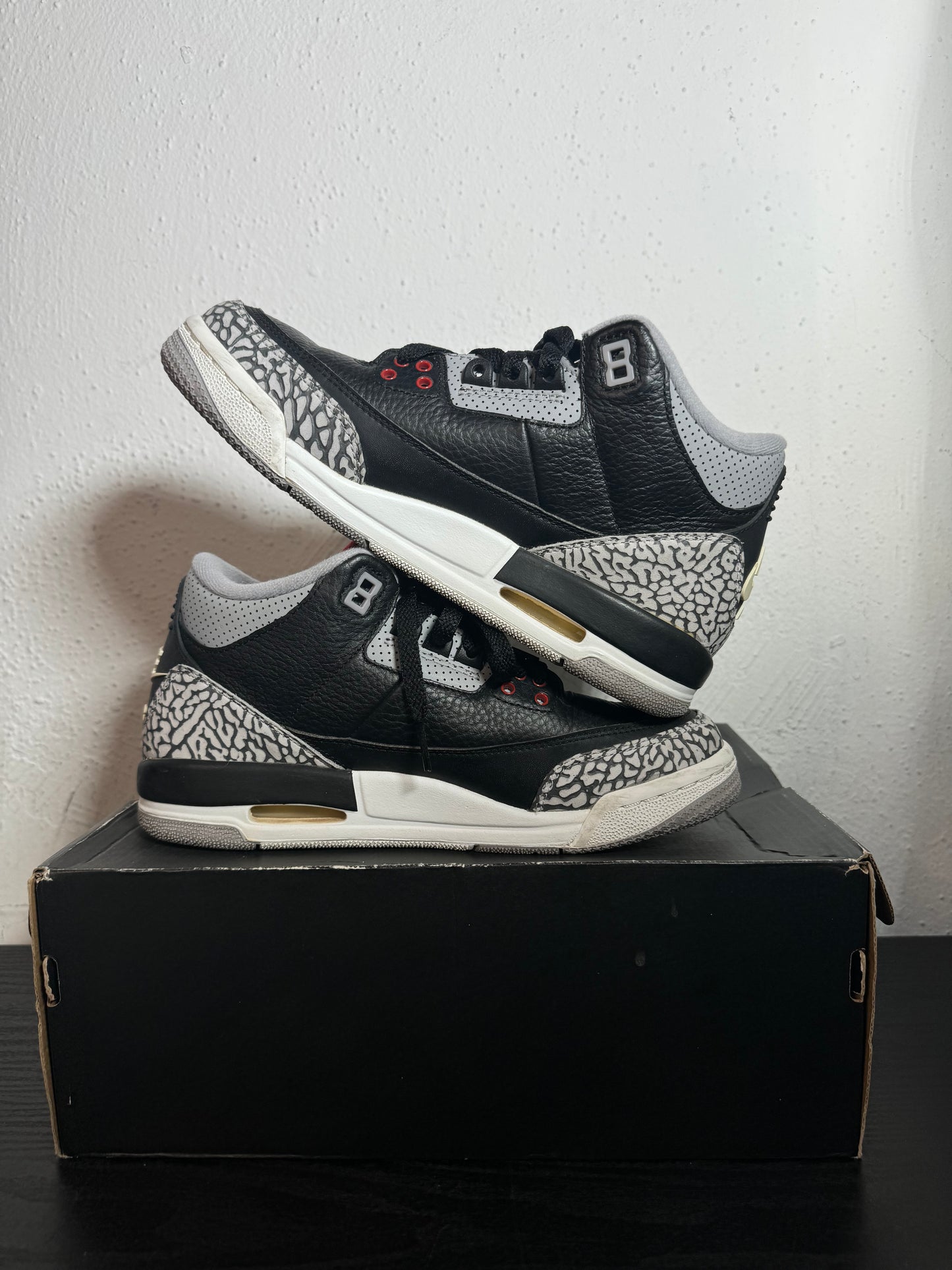 JORDAN 3 BLACK CEMENT GS (2018) (USED)