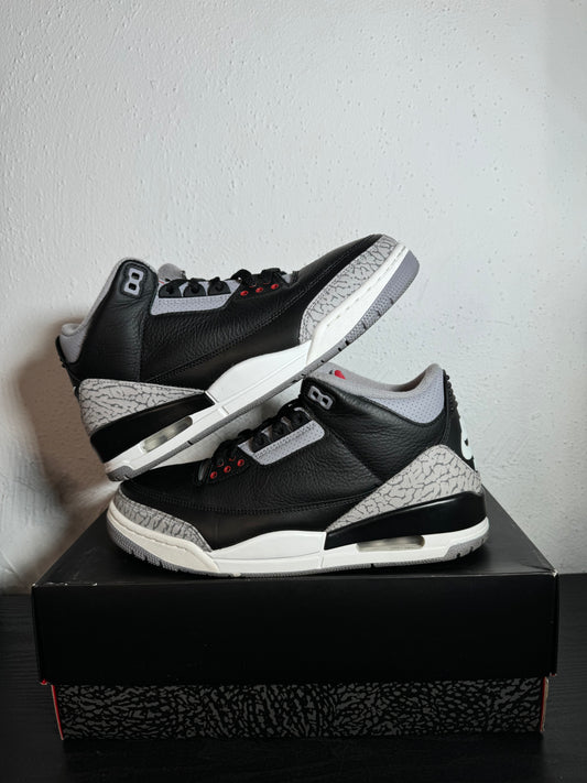 JORDAN 3 BLACK CEMENT (2025) (USED)