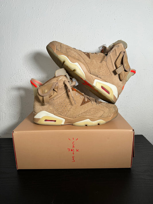 JORDAN 6 TRAVIS KHAKI (USED)