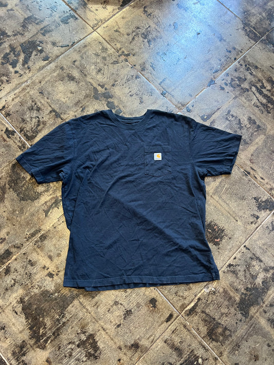 NAVY BLUE CARHARTT TEE SZ: XL