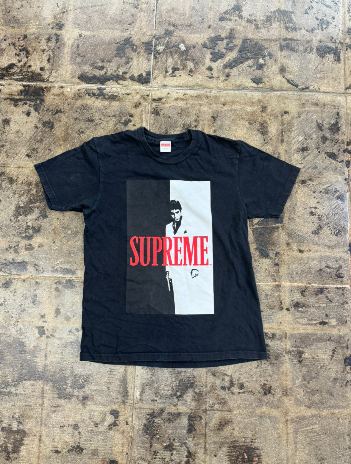 SUPREME SCARFACE BLACK TEE