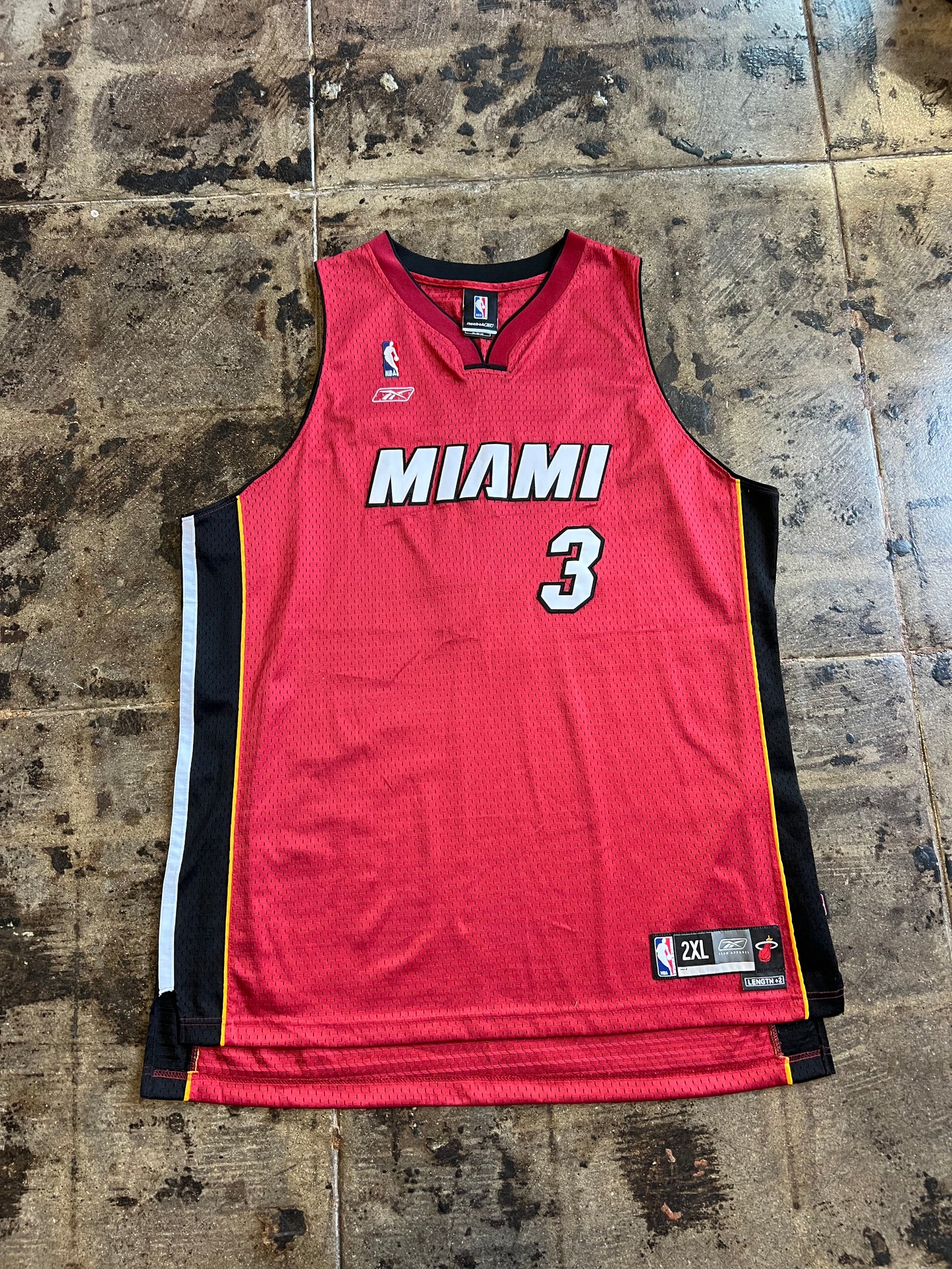 Reebox Miami Heat Dwyane Wade #3 SZ: 2XL