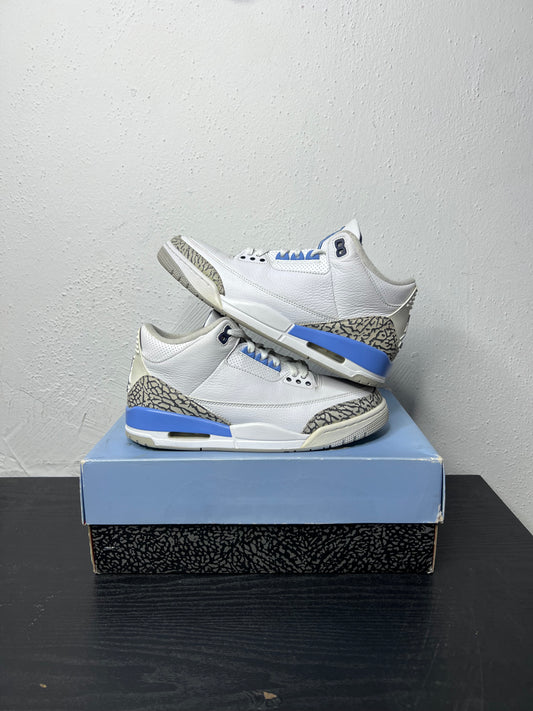 JORDAN 3 UNC (USED) / 8.5