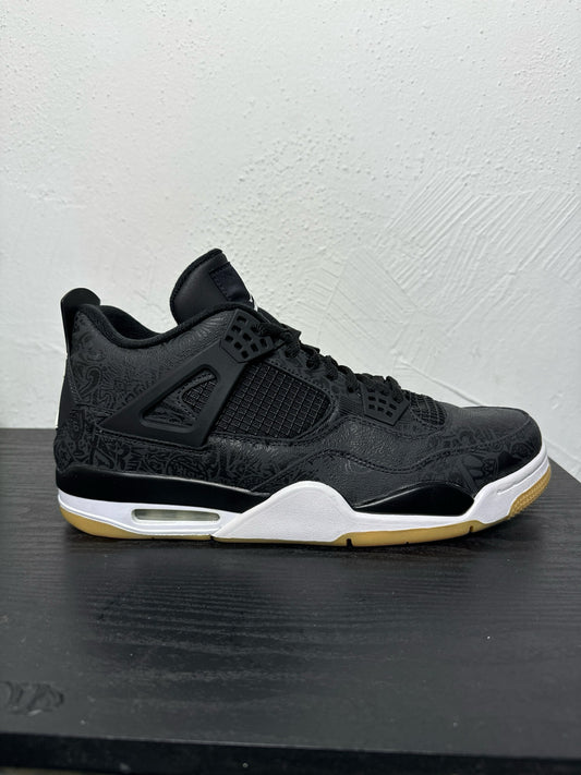 JORDAN 4 BLACK GUM LAZER
