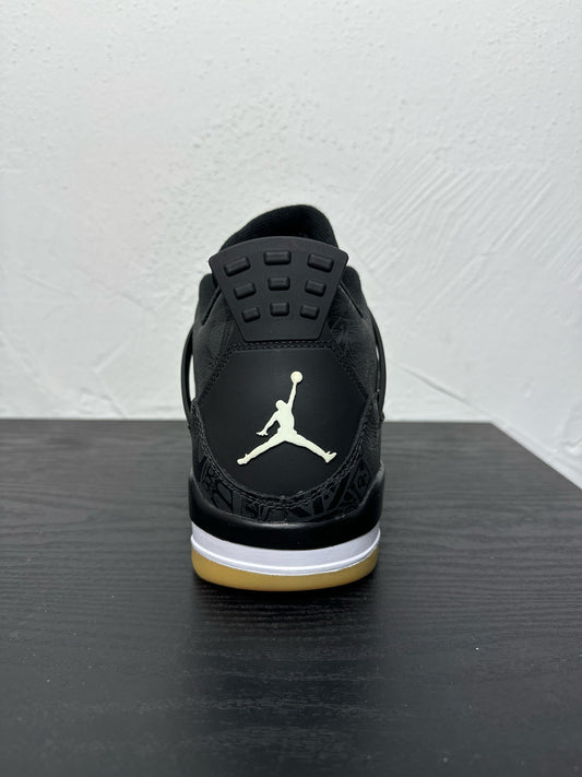 JORDAN 4 BLACK GUM LAZER
