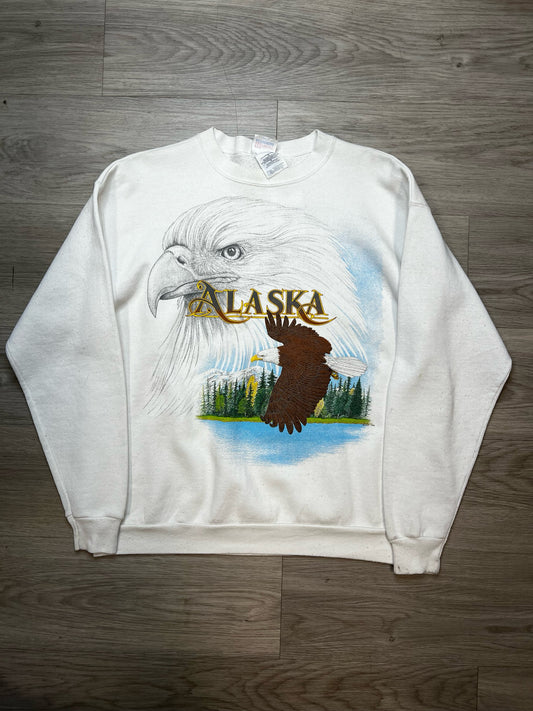 VINTAGE ALASKA CREWNECK SZ: MED