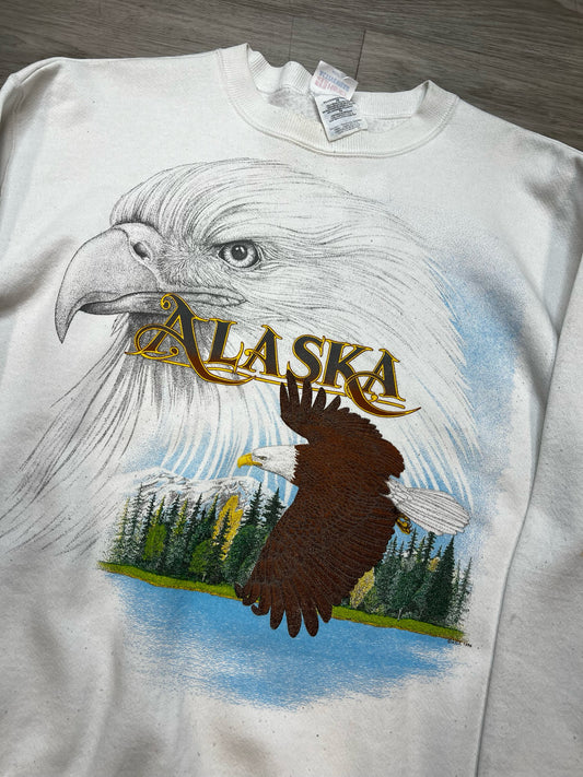 VINTAGE ALASKA CREWNECK SZ: MED