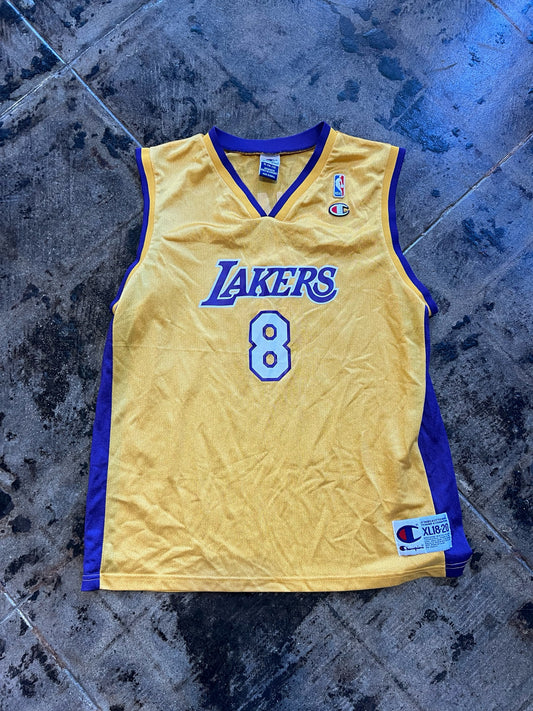 NBA CHAMPION LA LAKERS BRYANT #8 JERSEY SZ: XL  KIDS