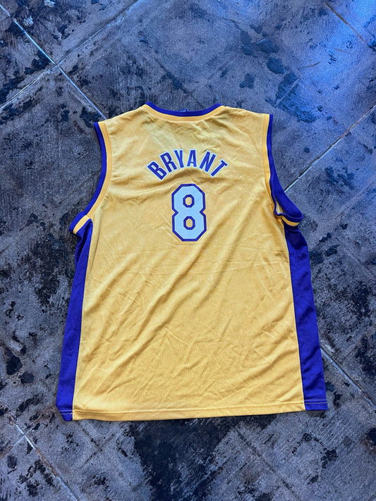 NBA CHAMPION LA LAKERS BRYANT #8 JERSEY SZ: XL  KIDS