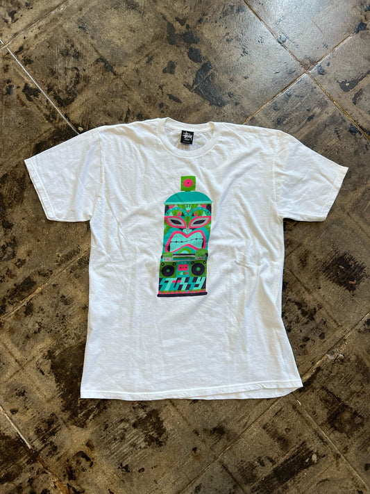 STUSSY SPRAYCAN TEE SZ: L