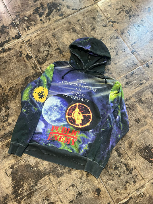 SUPREME X UNDERCOVER PUBLIC ENEMY PLANETS  HOODIE SZ: MED