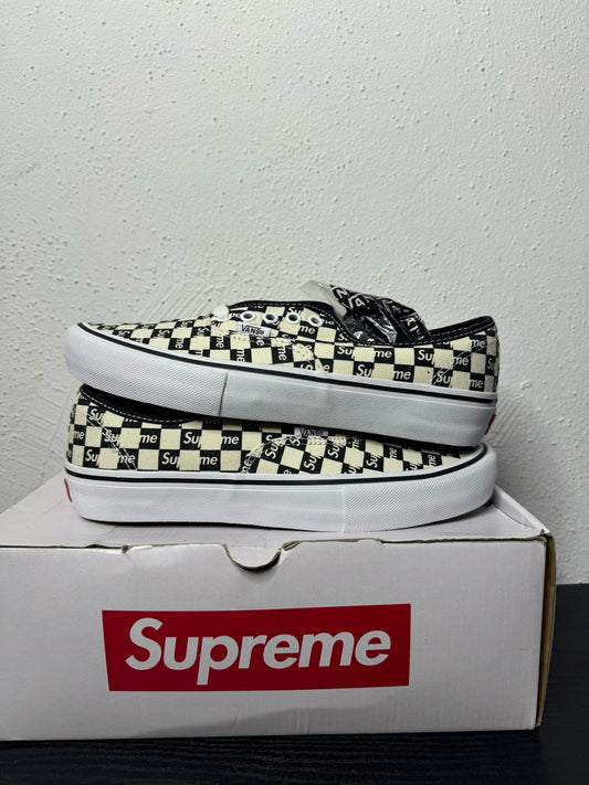 SUPREME VANS AUTHENTIC CHECKER