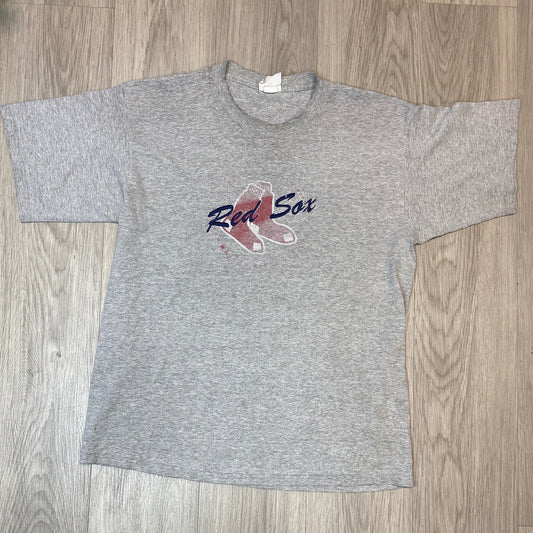 RED SOX GREY TEE (XL/L)