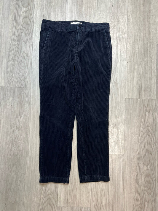 BLACK CORDUROY PANTS SZ: 30
