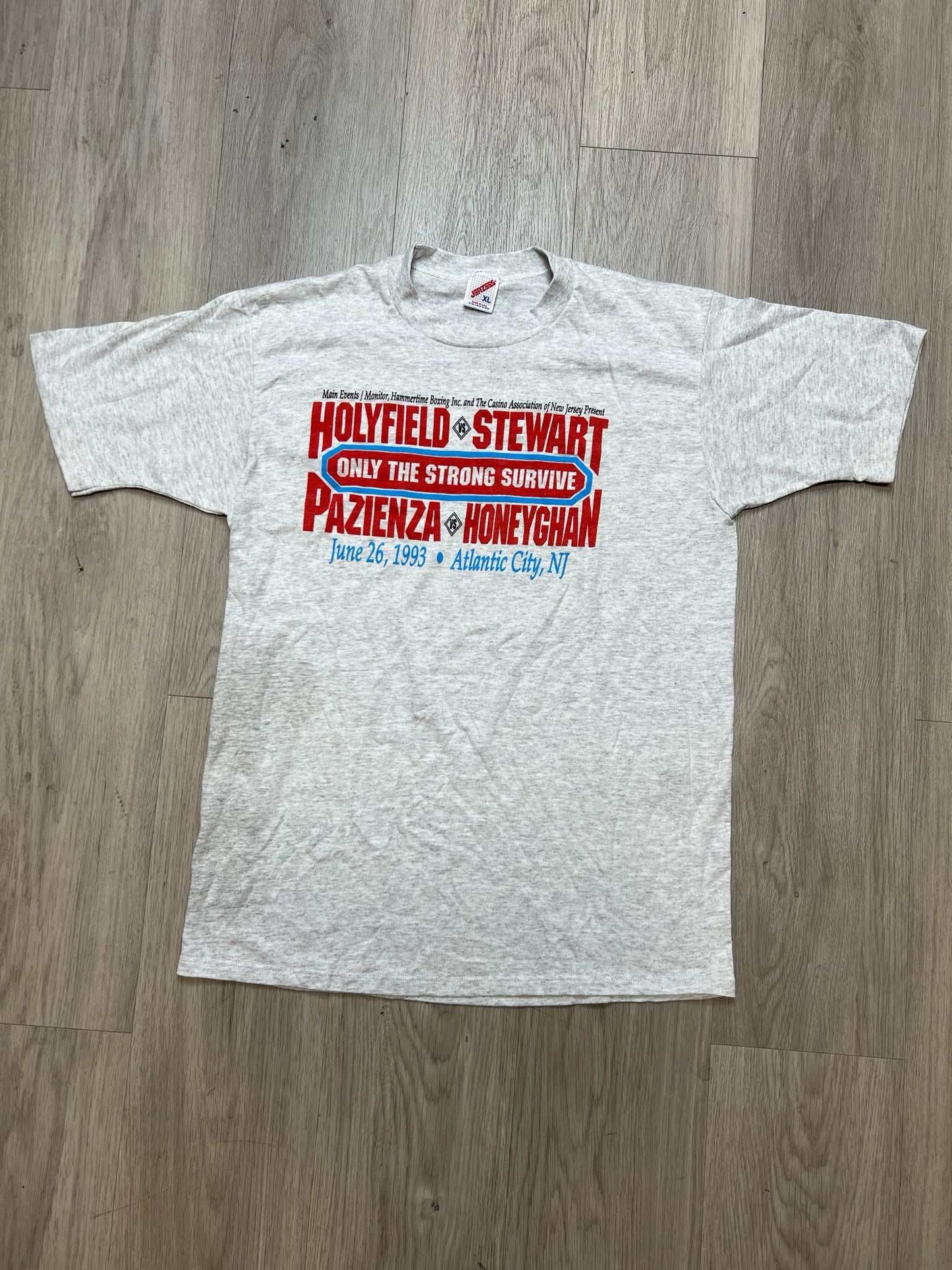 HOLYFIELD VS STEWART TEE SZ: L