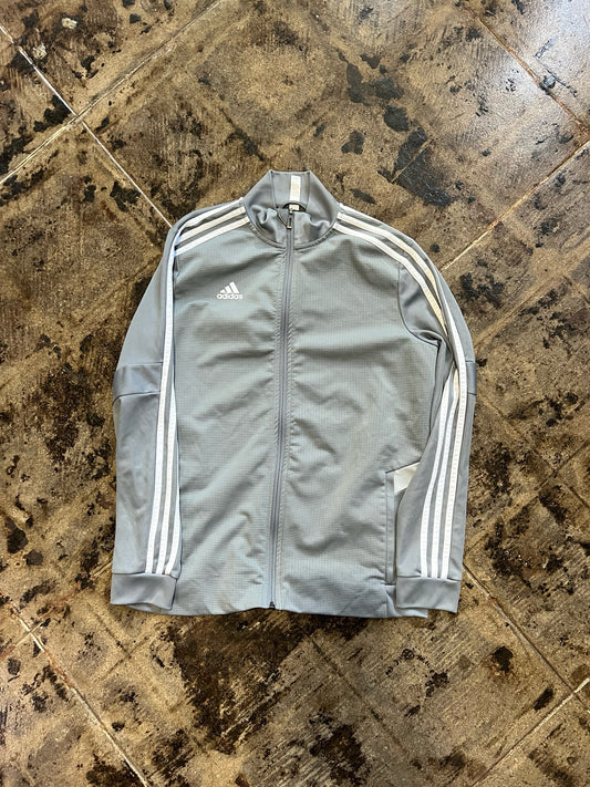 ADIDAS GREY ZIP UP SZ.S