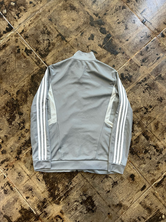 ADIDAS GREY ZIP UP SZ.S