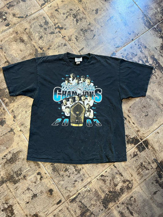 2003 WOLRD SERIES FLORIDA MARLINS TEE SIZE:XXL