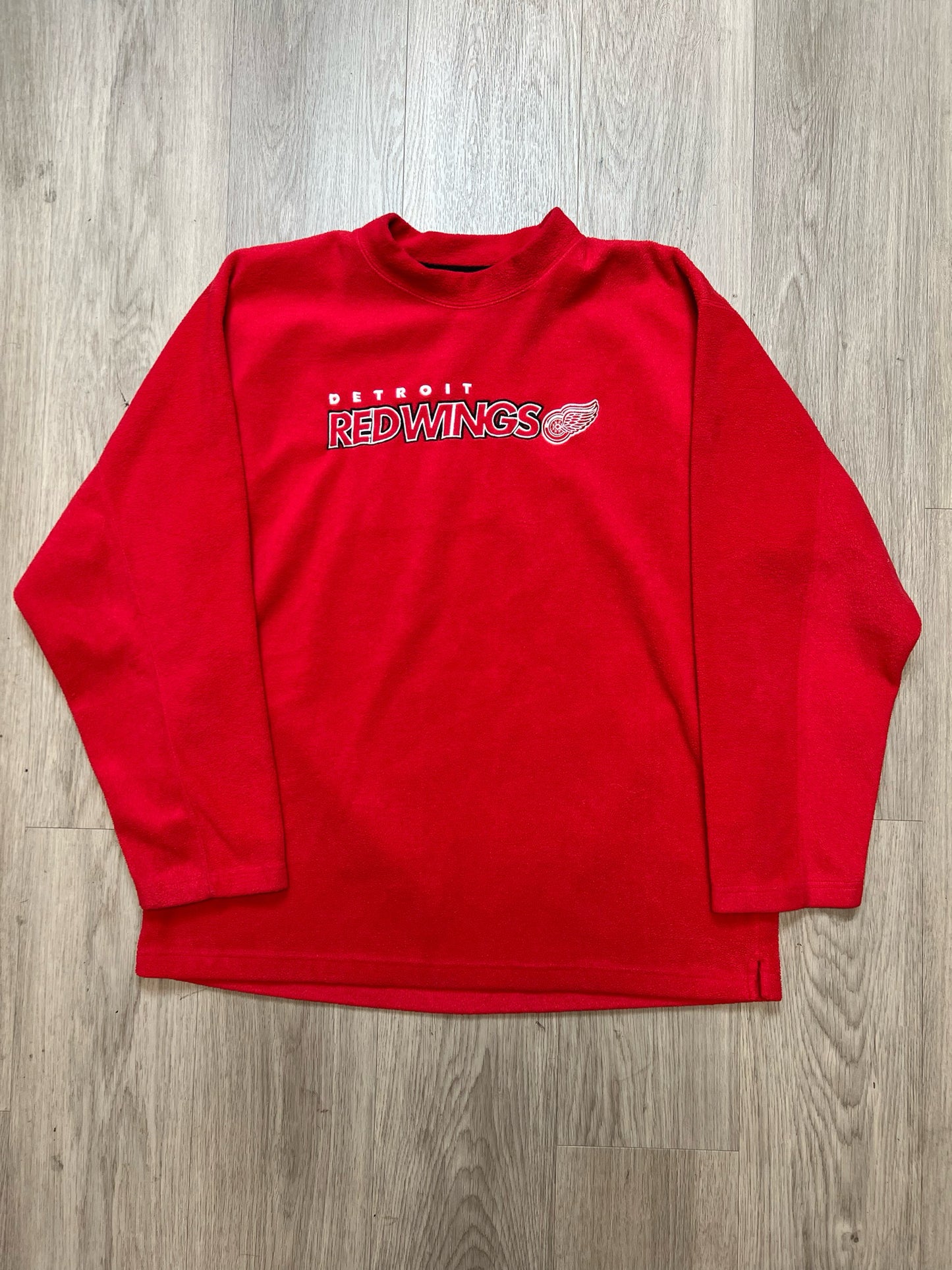 DETROIT REDWINGS FLEECE CREWNECK SZ: XL