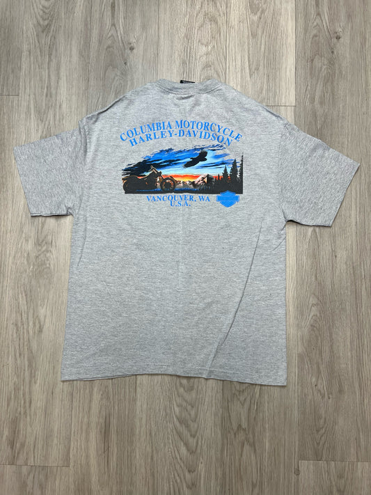 GRAY HARLEY DAVIDSON TEE SZ: XL