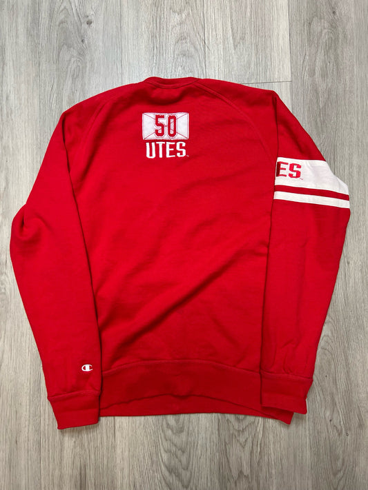 UNIVERSITY OF UTAH CREWNECK SZ: L