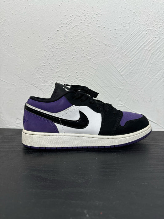 JORDAN 1 LOW COURT PURPLE (USED) / 6Y(7.5W)