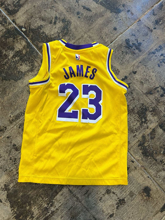 LEBRON LAKERS JERSEY SIZE: KIDS SMALL