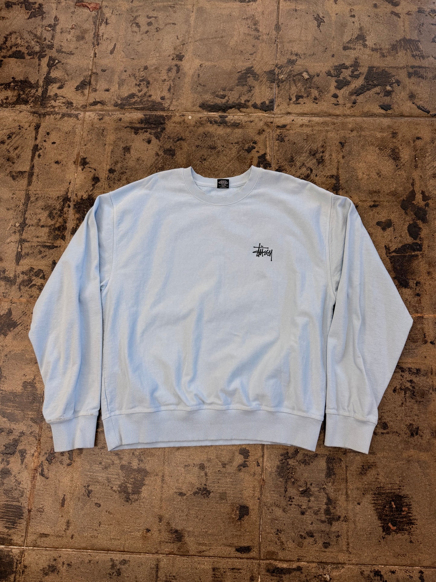 STUSSY CREWNECK BABY BLUE