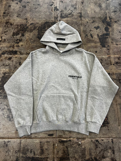 ESSENTIALS FLEECE HOODIE DARK OATMEAL