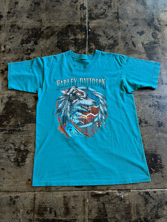 TEAL HARLEY-DAVIDSON TEXAS TEE
