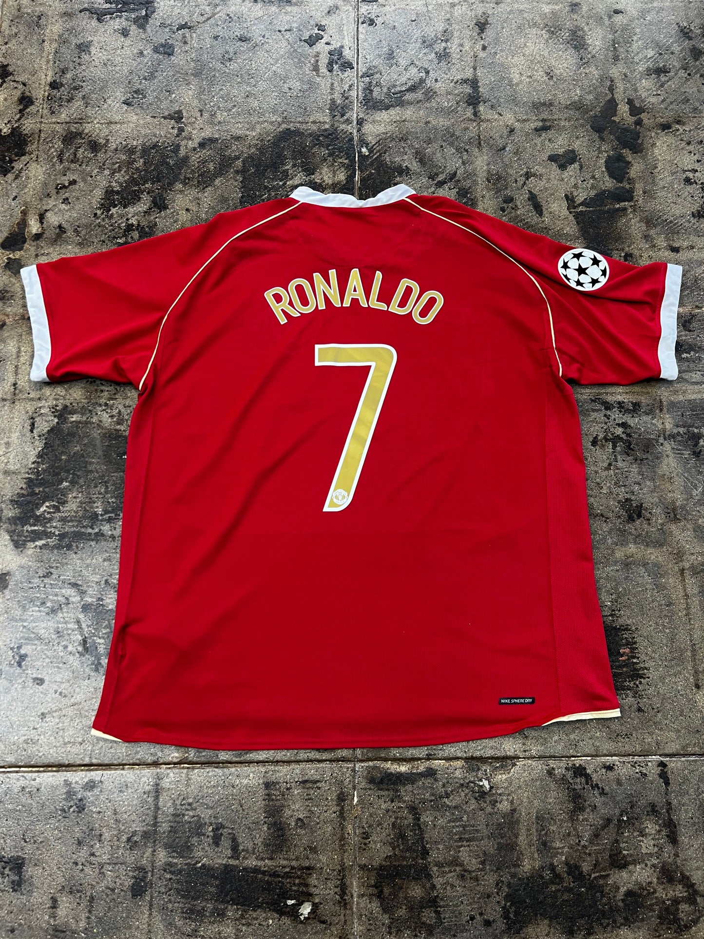 NIKE 06/07 MANCHESTER UNITED RONALDO UEFA HOME JERSEY