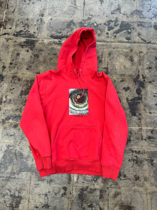 STUSSY ACID EYE RED HOODIE