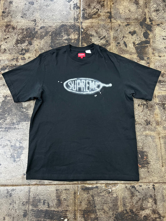 BLACK SUPREME INK BLOT S-S TOP TEE