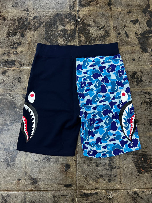 BAPE ABC CAMO SIDE SHARK SWEAT SHORTS