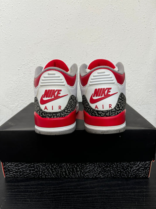JORDAN 3 FIRE RED (USED)