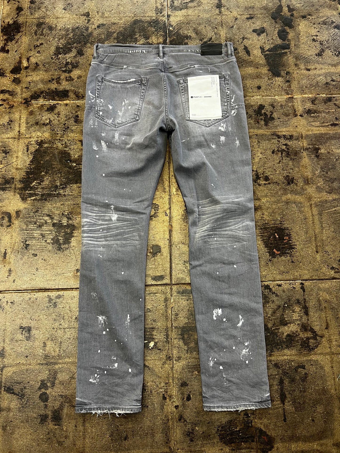 Grey Washed Purple Jeans