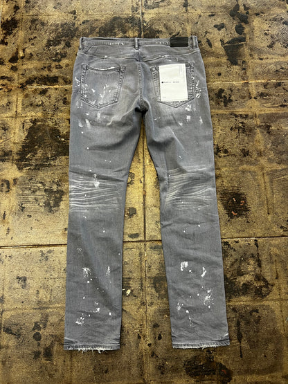 Grey Washed Purple Jeans