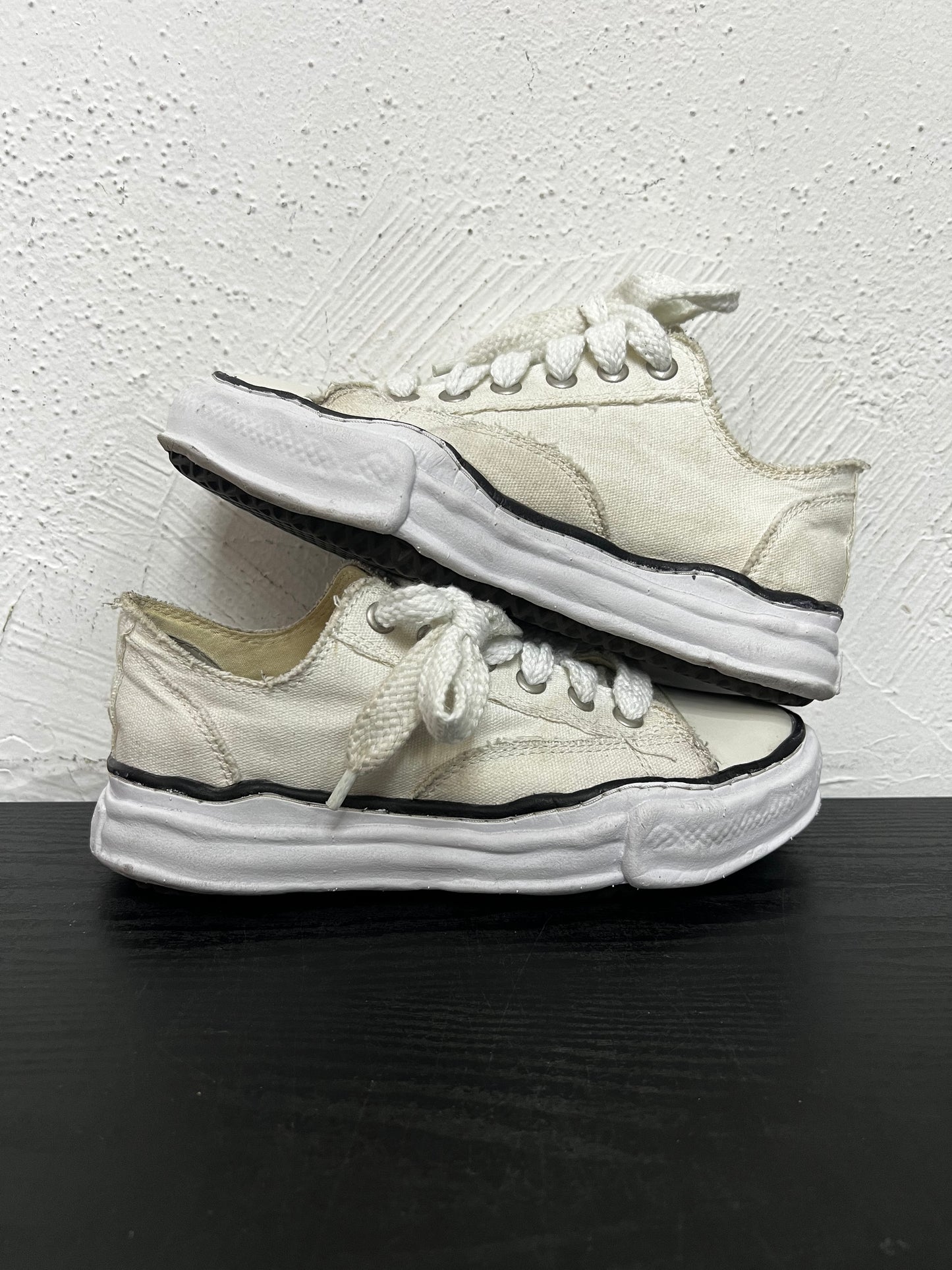 MAISON MIHARA PETERSON OG SOLE CANVAS LOW (USED,NB)