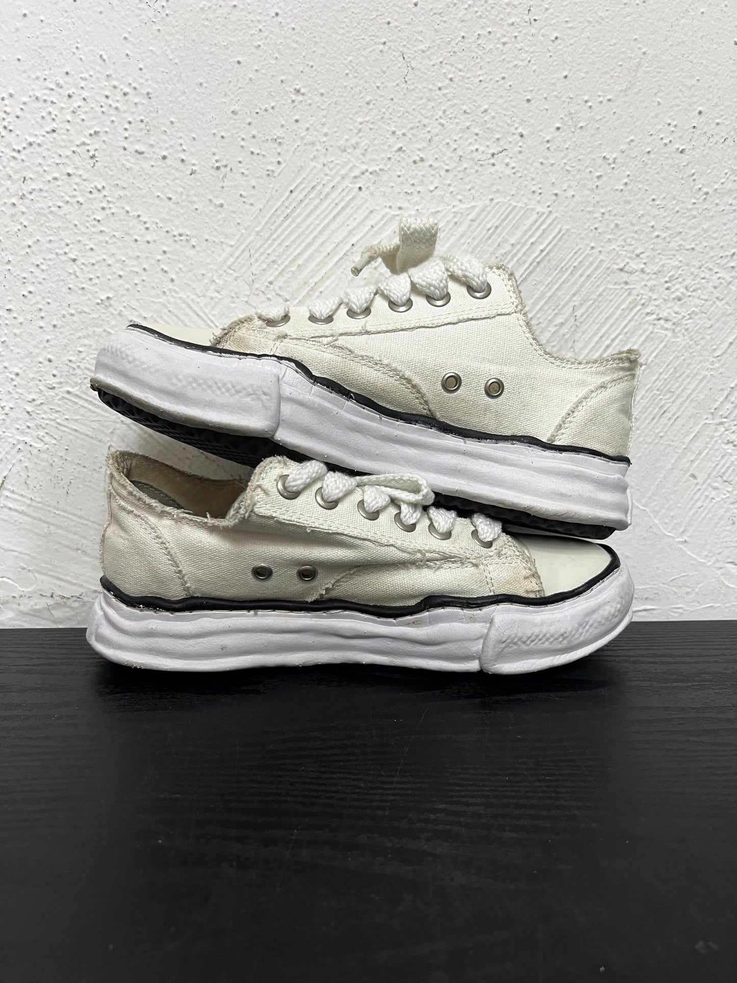 MAISON MIHARA PETERSON OG SOLE CANVAS LOW (USED,NB)