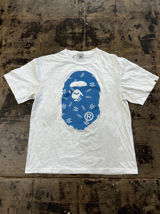 WHITE BAPE TEE
