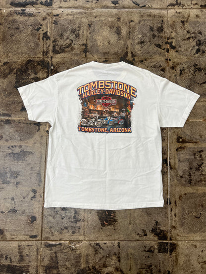 WHITE HARLEY-DAVIDSON ARIZONA TEE