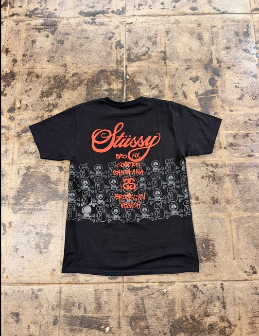 STUSSY WORLD TOUR BLACK TEE