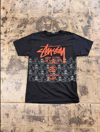 STUSSY WORLD TOUR BLACK TEE