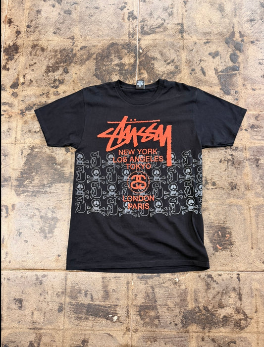 STUSSY WORLD TOUR BLACK TEE