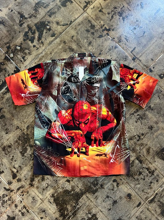 SPIDER MAN BUTTON UP SIZE:XXL
