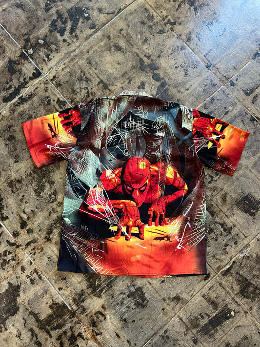 SPIDER MAN BUTTON UP SIZE:XXL