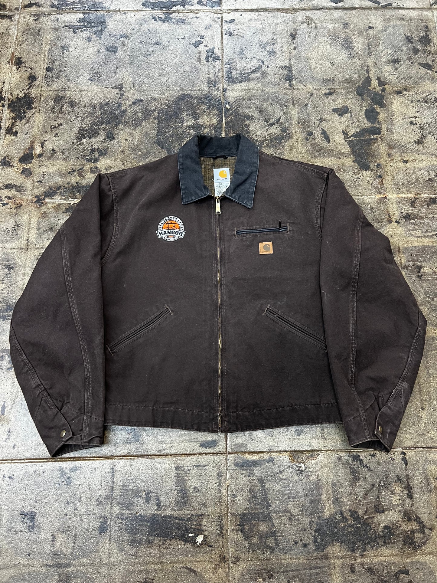BROWN CARHARTT DETROIT JACKET