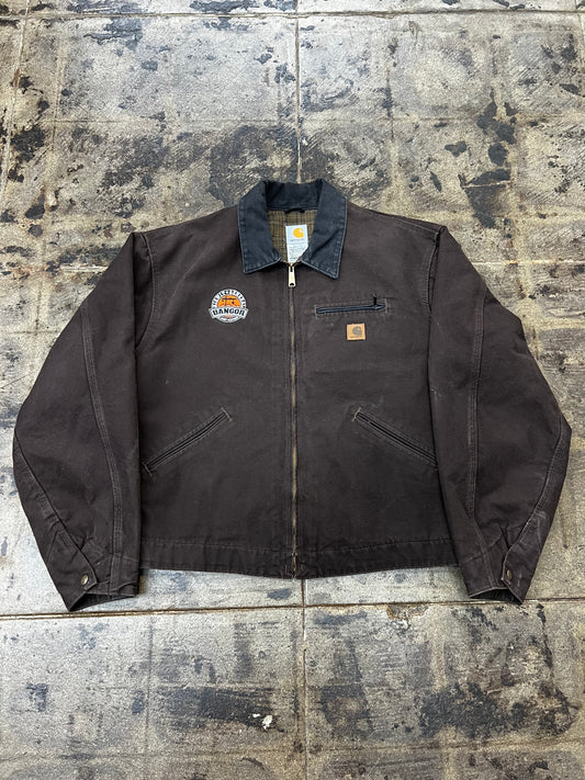 BROWN CARHARTT DETROIT JACKET